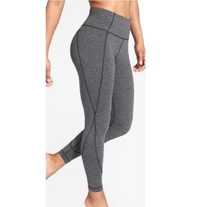 Athleta Salutation 7/8 Tight Black Heather size S